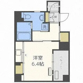 エイペックス東心斎橋Ⅰ【5階】の間取り