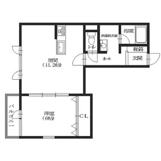 ヴィラ松蔭【203号室】の間取り