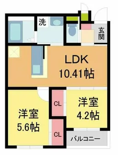 ヴェルデ大森【1階】の間取り