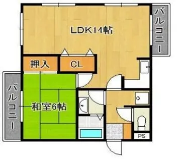 パンドール加古川【6階】の間取り