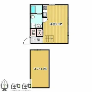 ペイサージュ【204号室】の間取り