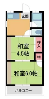 大芝コーポⅡ【1階】の間取り