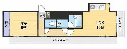 朝日プラザ長田南【10階】の間取り
