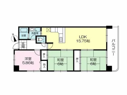 メゾン・セルベイル【301号室】の間取り