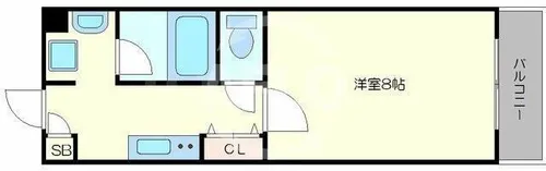 CITY SPIRE幸町【4階】の間取り