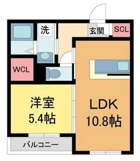 Y’s COURT【303号室】の間取り