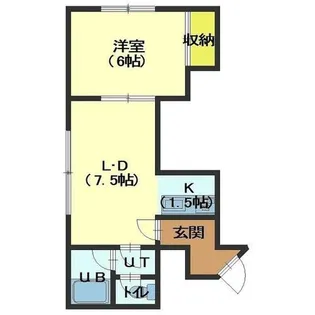 ティーハウス【203号室】の間取り