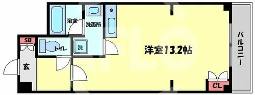 リブラン淀【7階】の間取り