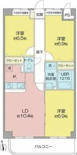 グランドソレーユ【1階】の間取り