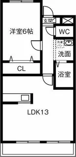 ファミール如意申【201号室】の間取り