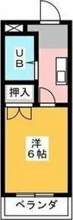 メゾンドツインクル【3階】の間取り