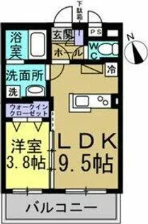 コート愛【1階】の間取り