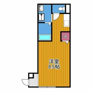 1Kの間取り画像