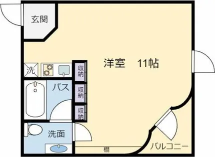 BIANCASA水主町【4階】の間取り