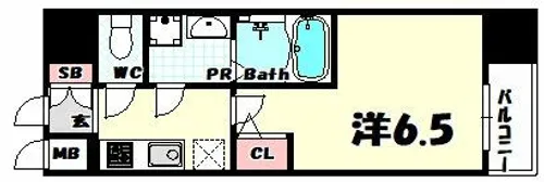 ファーストフィオーレ神戸駅前【11階】の間取り