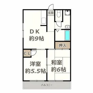 レジデンステンヨー【201号室】の間取り