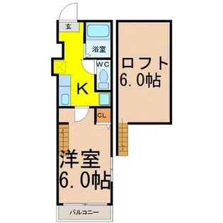 TKロイヤルコーポ【1階】の間取り