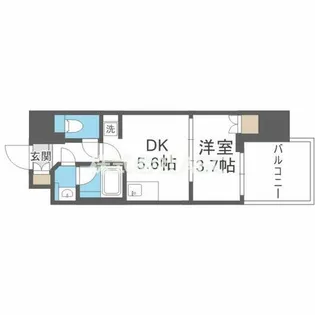 ルフォンプログレ堺筋本町タワーレジデンス【4階】の間取り