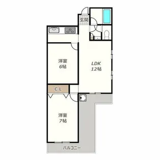 ロワール美章園【101号室】の間取り