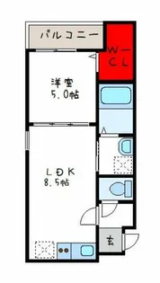 フジパレス花園中央公園南Ⅰ番館【1階】の間取り