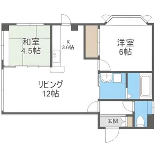 クレストパレス元町【4B号室】の間取り