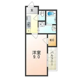 カーサ駒川中野【2階】の間取り