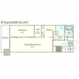 One Paseo【2階】の間取り