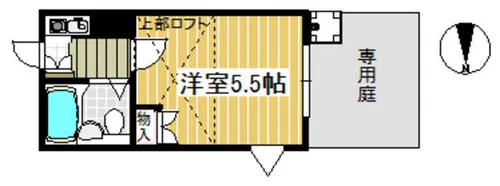 ビー エスパース【1階】の間取り