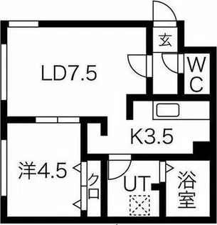 CG HOMES南5条【1階】の間取り