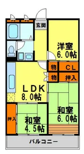 川西宝泉ビル【306号室】の間取り