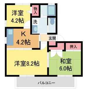 ディアス平野C棟【103号室】の間取り