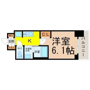 エステムコート名古屋栄プレシャス【12階】の間取り