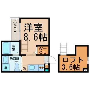 リシュテール【1階】の間取り