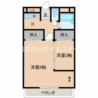 ラフェスタ加東【2階】の間取り