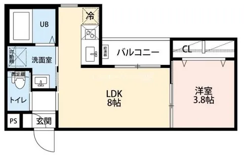 Luciente 藤が丘【2階】の間取り