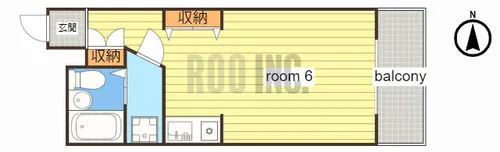 ハッピーコート栄町【601号室】の間取り