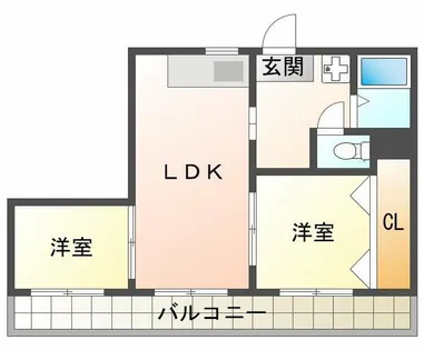 高島グリーンハイツ【3階】の間取り