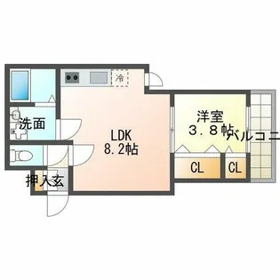 NET-K妙法寺【1階】の間取り