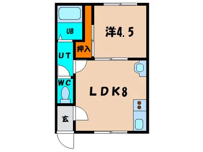 side ways美原Ⅰ【103号室】の間取り