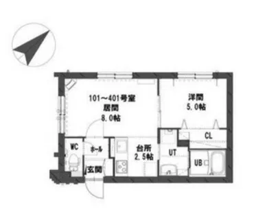 グランメール発寒6-10【3階】の間取り