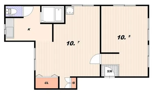 シェークスピア神戸【2階】の間取り
