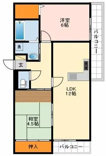 アモール【4階】の間取り