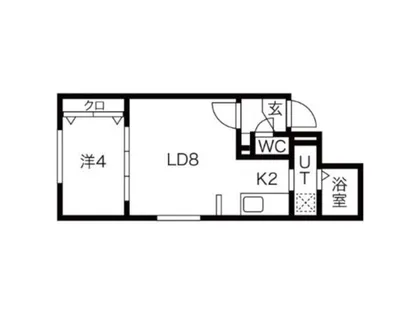 リブレ学園前【3階】の間取り