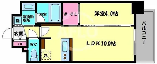 アーバネックス大阪城北【6階】の間取り