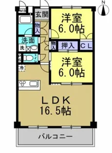 パレロワイヤル石浜【2階】の間取り