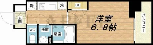 プレサンスOSAKA西中島リエゾン【3階】の間取り