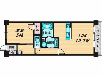 エスリード小阪プライムプレイス【3階】の間取り