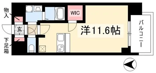 プレサンスTHE栄【5階】の間取り
