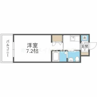 ドゥーエ江坂Ⅱ【8階】の間取り