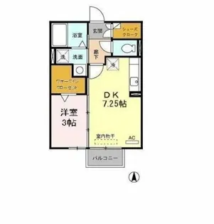 セジュールだいわ【202号室】の間取り
